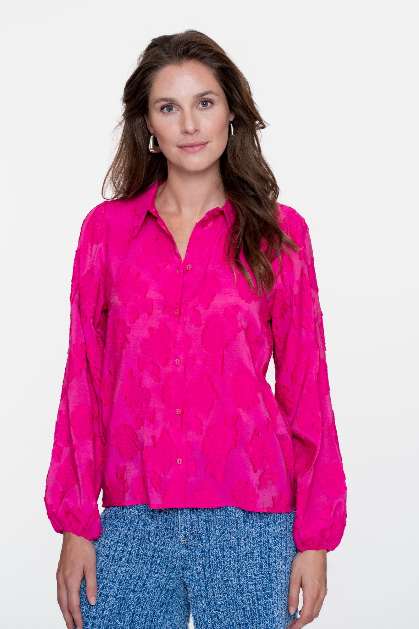 Geisha dames Fil-coupé blouse