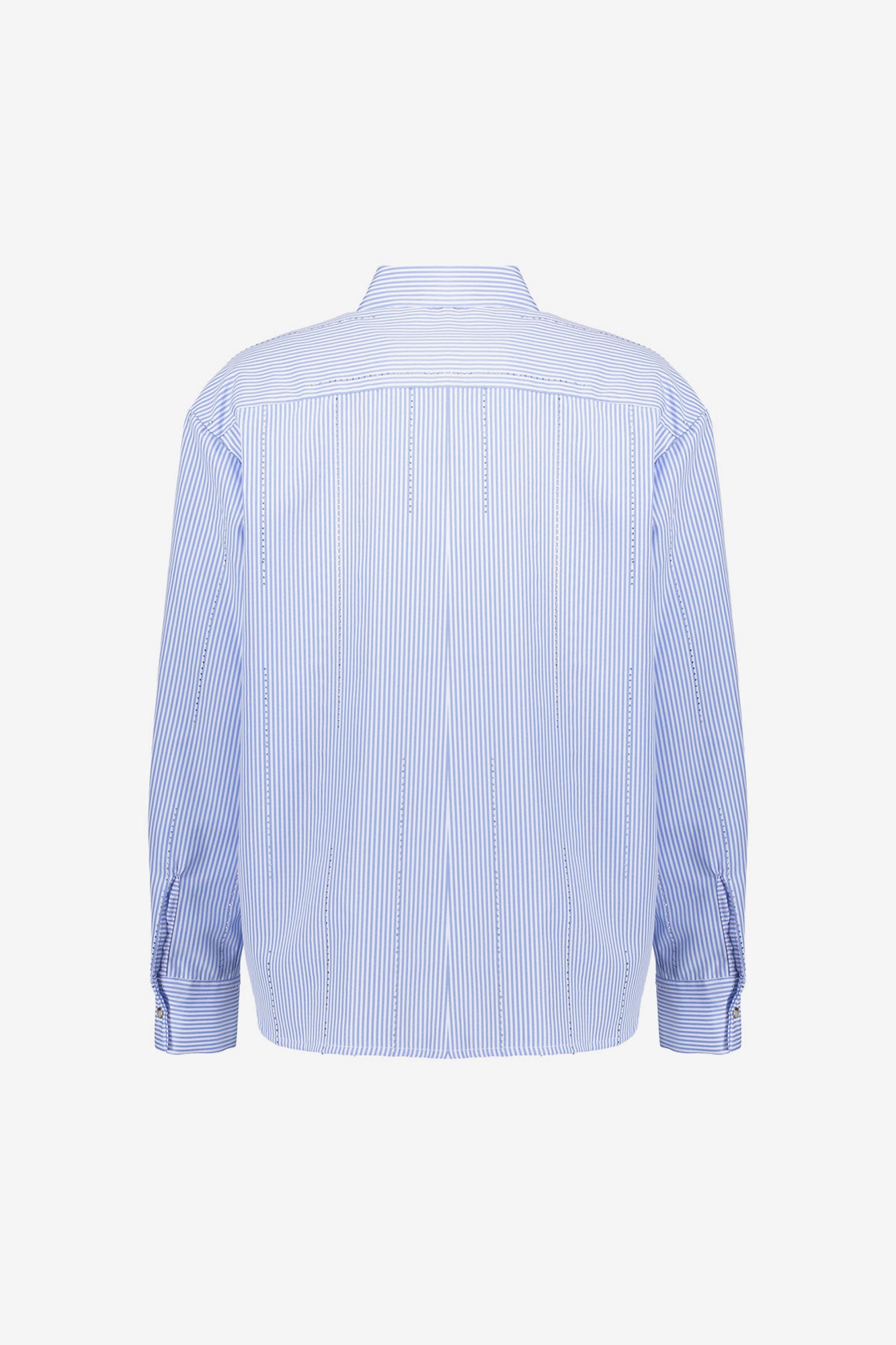 Geisha dames blouse met strepen en rhinstones