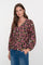 Geisha dames retro flower print blouse