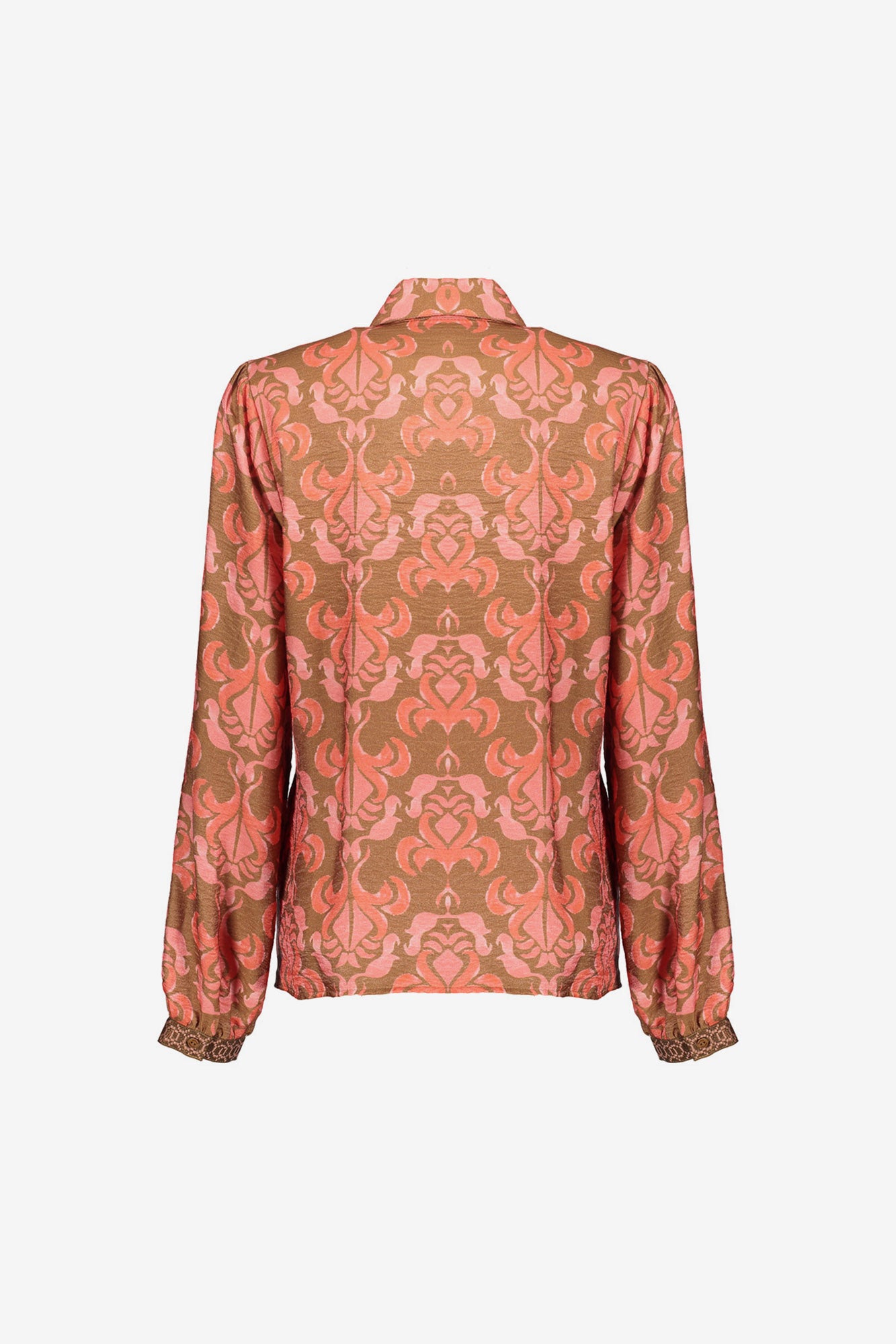 Geisha dames kleurijke blouse met ikatprint