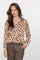 Geisha dames leopard blouse met lurex