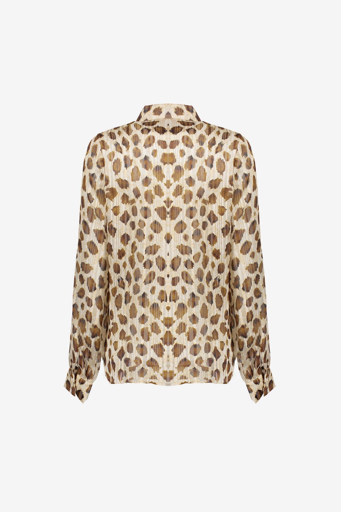 Geisha dames leopard blouse met lurex