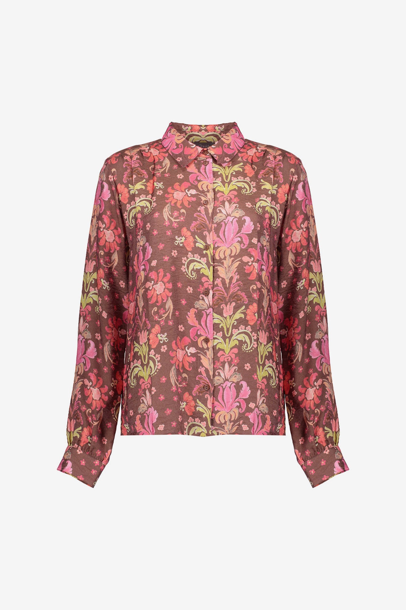 Geisha dames kleurrijke blouse met bloemenprint