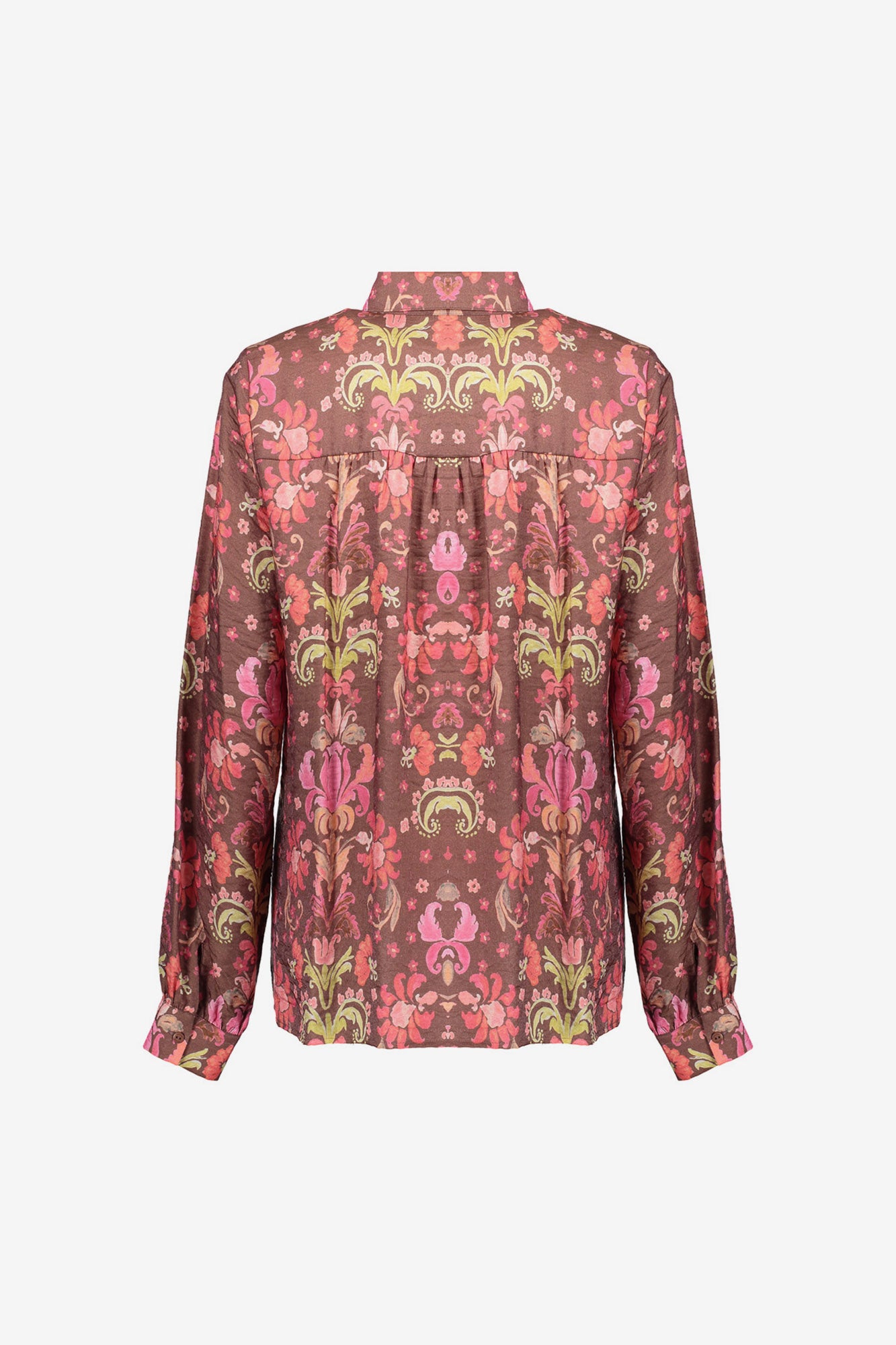 Geisha dames kleurrijke blouse met bloemenprint