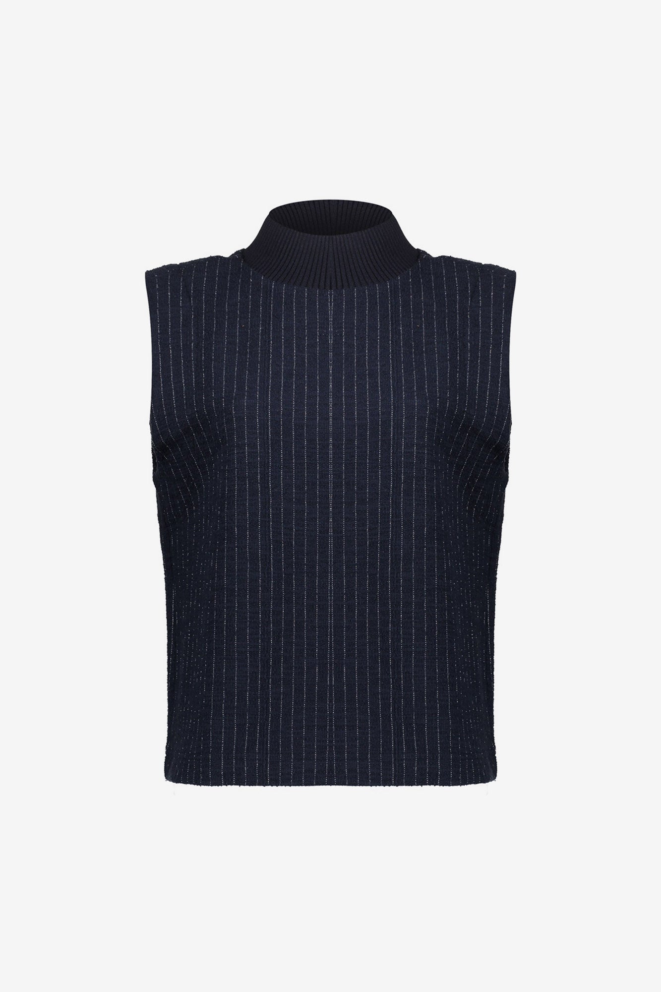 Geisha dames mouwloze pinstripe top