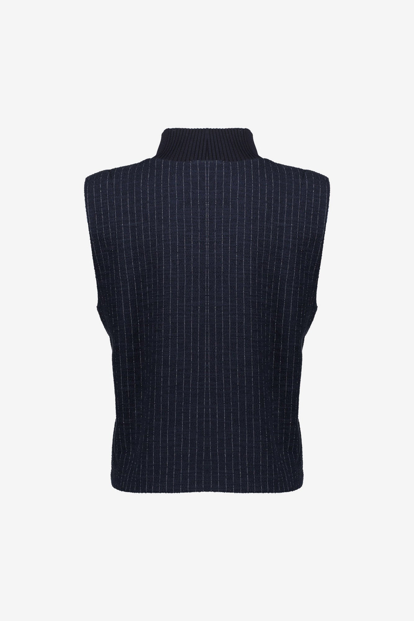 Geisha dames mouwloze pinstripe top