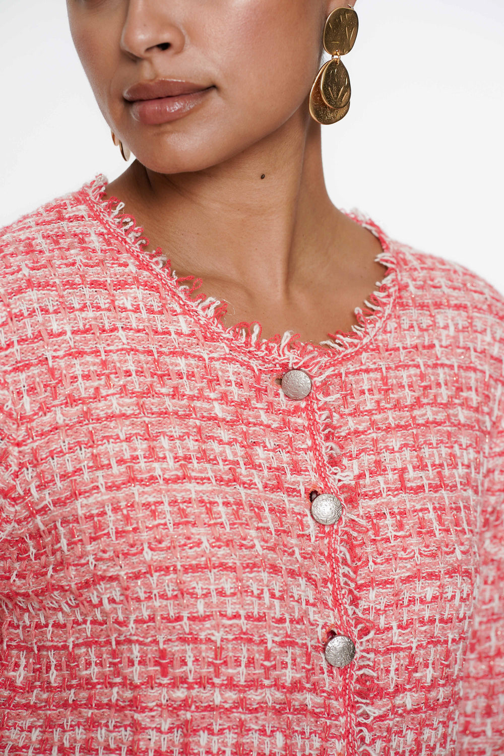 Geisha Fashion dames tweed vest