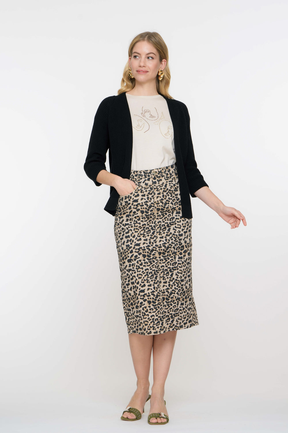 Geisha Fashion effen gebreid vest