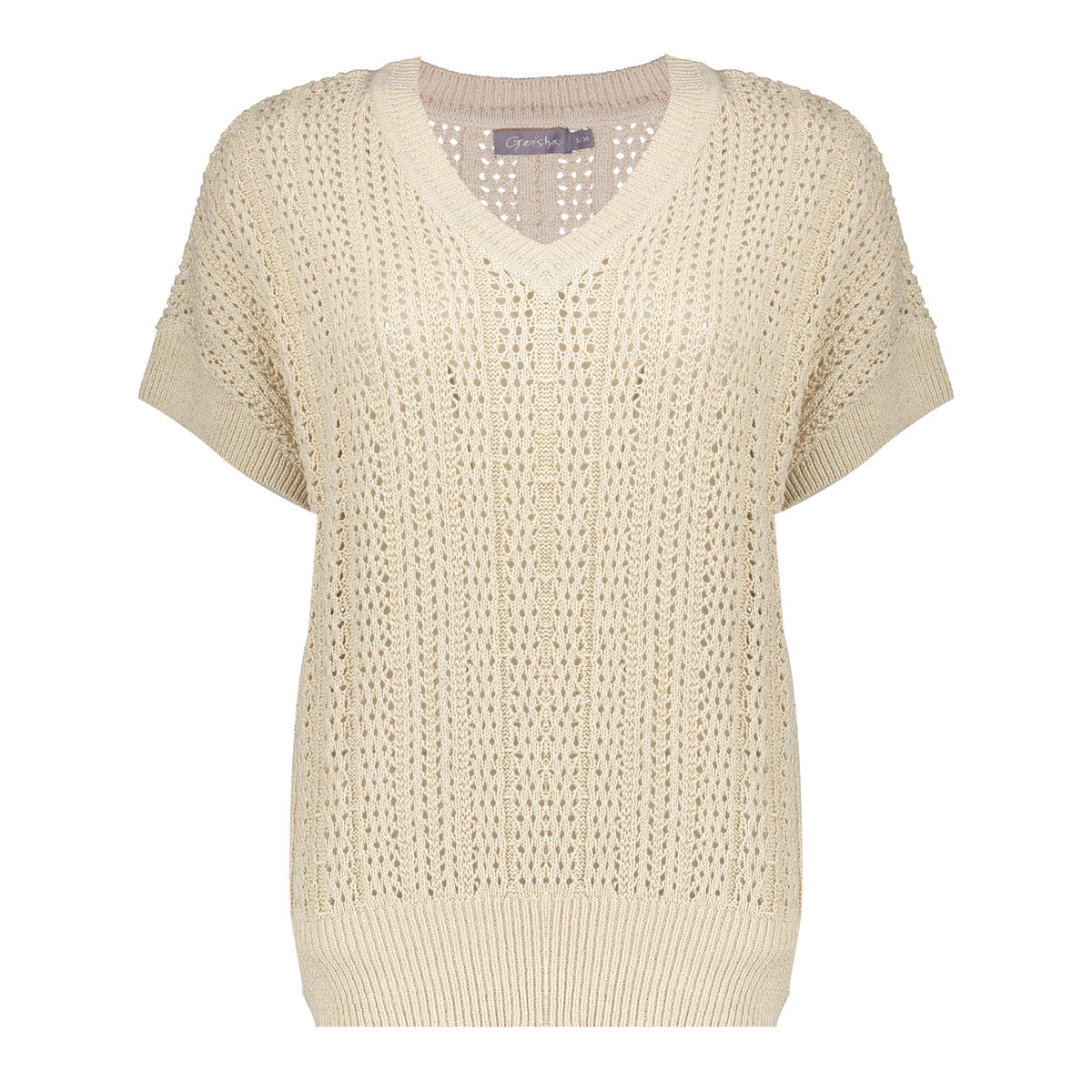 Geisha Fashion dames gebreide spencer met lurex