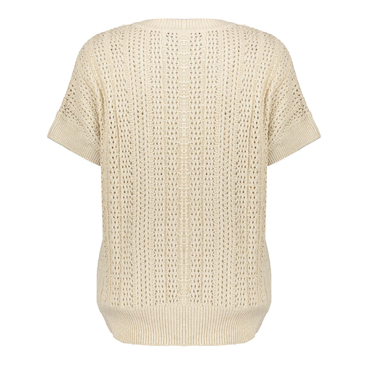 Geisha Fashion dames gebreide spencer met lurex
