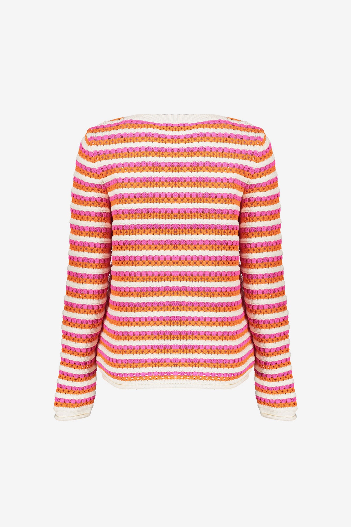 Geisha Fashion dames ajourtrui met horizontale strepen