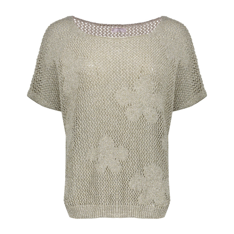 Geisha Fashion dames gehaakte trui met bloemenpatroon