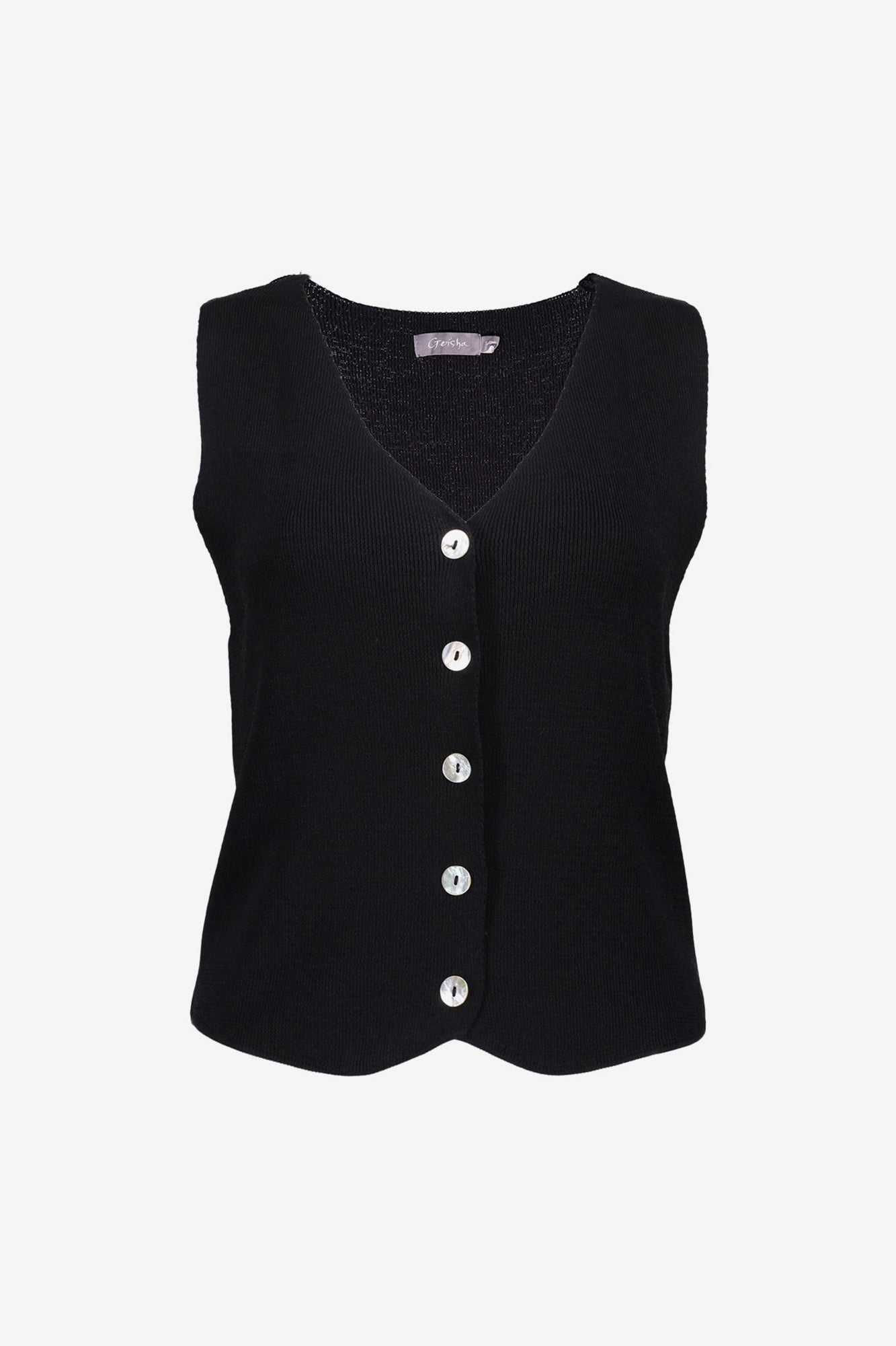 Geisha Fashion dames pullunder met knopen