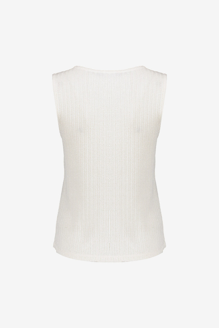 Geisha Fashion dames gebreide singlet met knoopjes