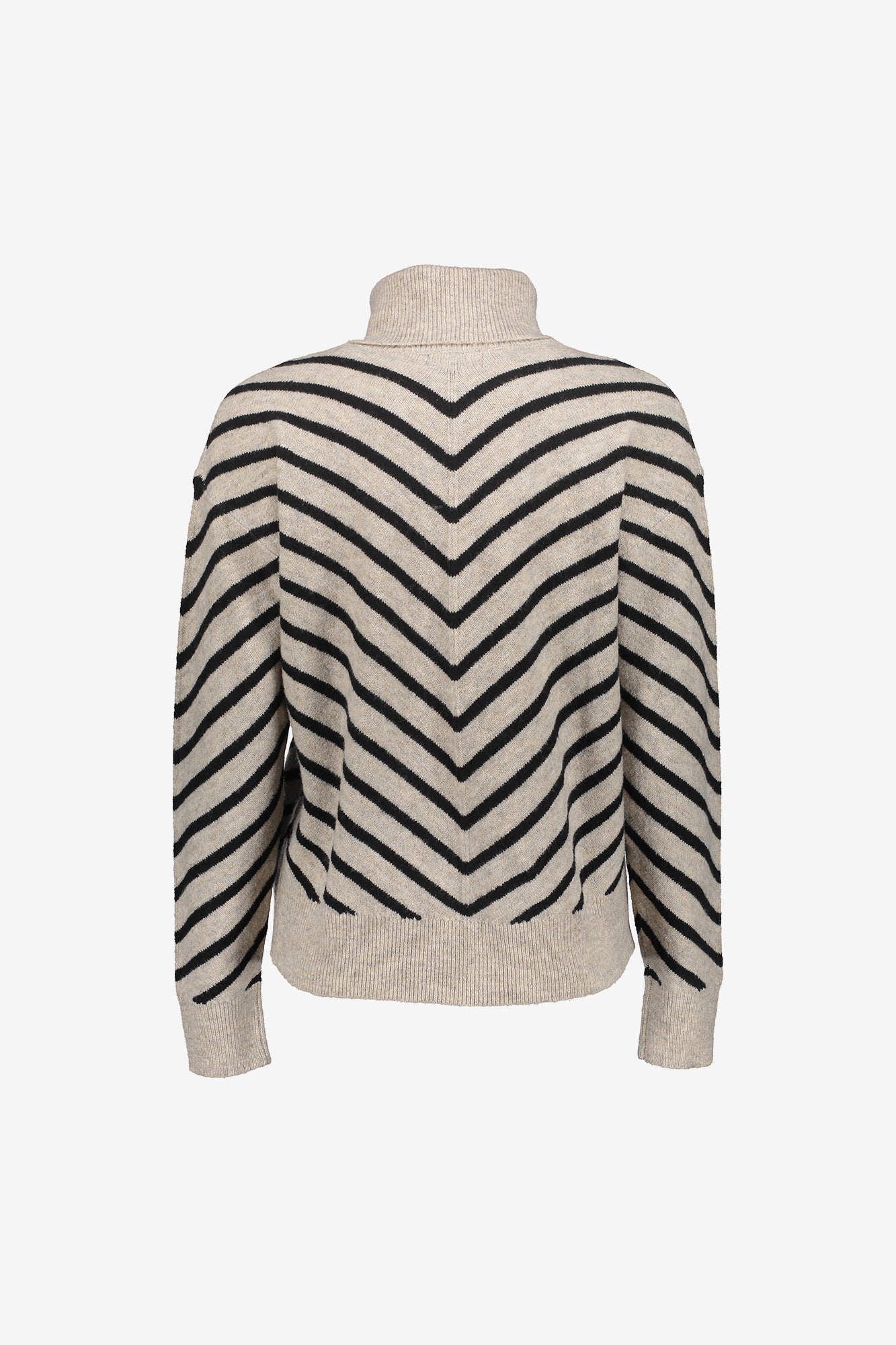 Geisha dames vest met opstaande kraag en streepdessin
