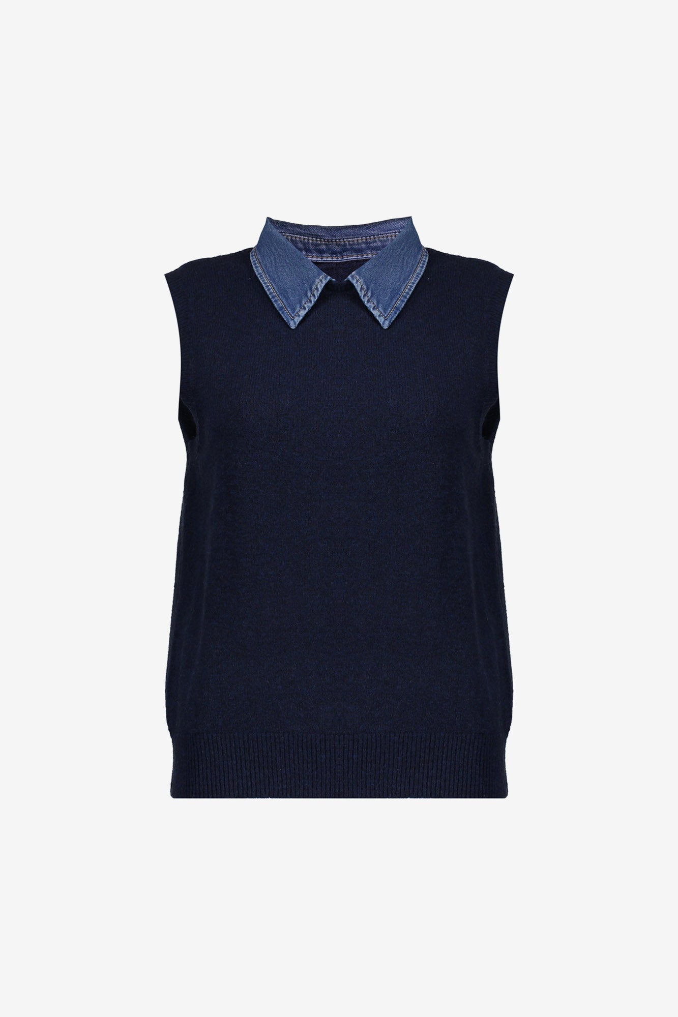 Geisha dames spencer denim collar
