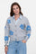Geisha dames oversized vest met bloemenmotief