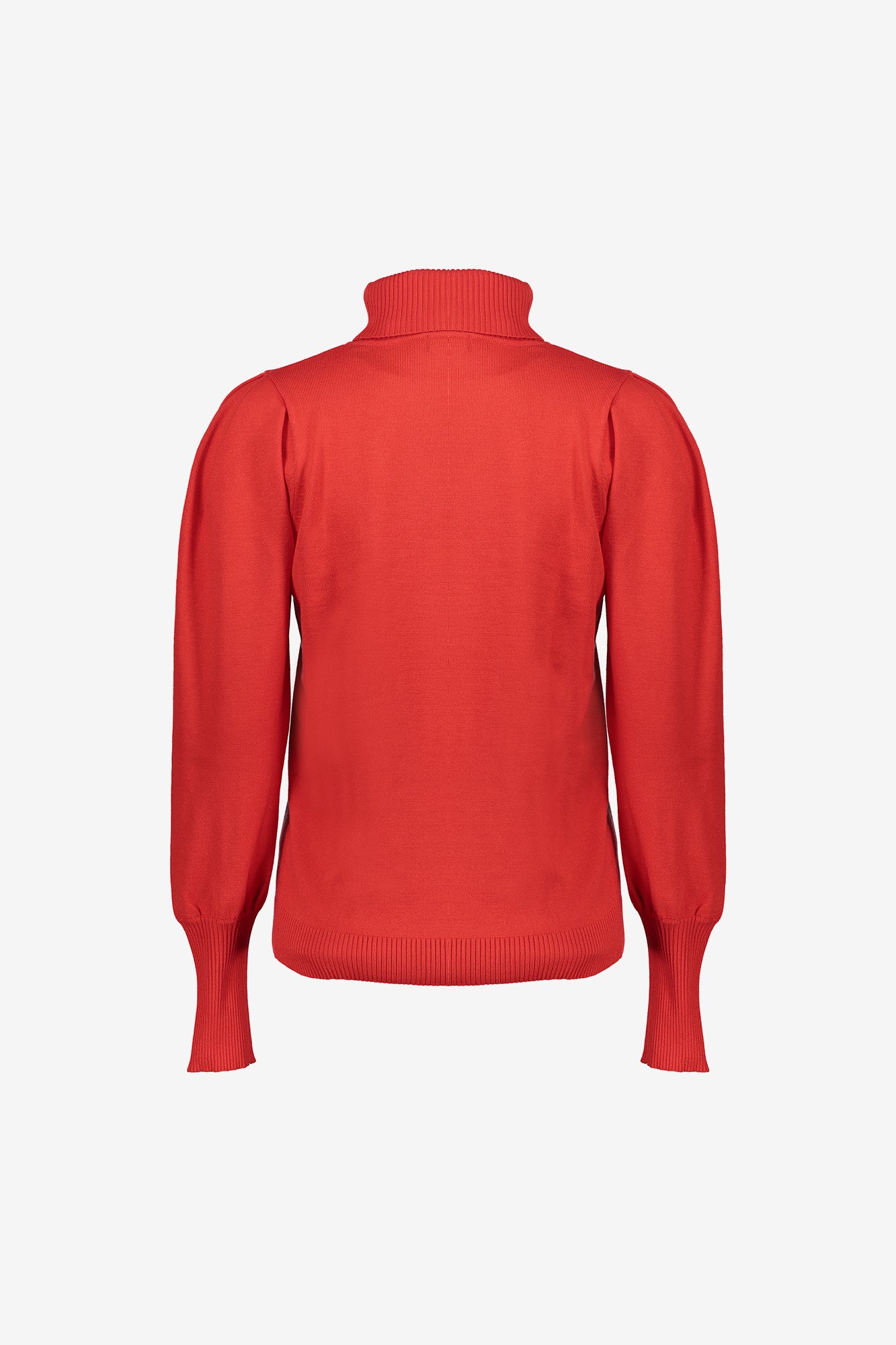 Geisha dames basic trui met pofmouwen