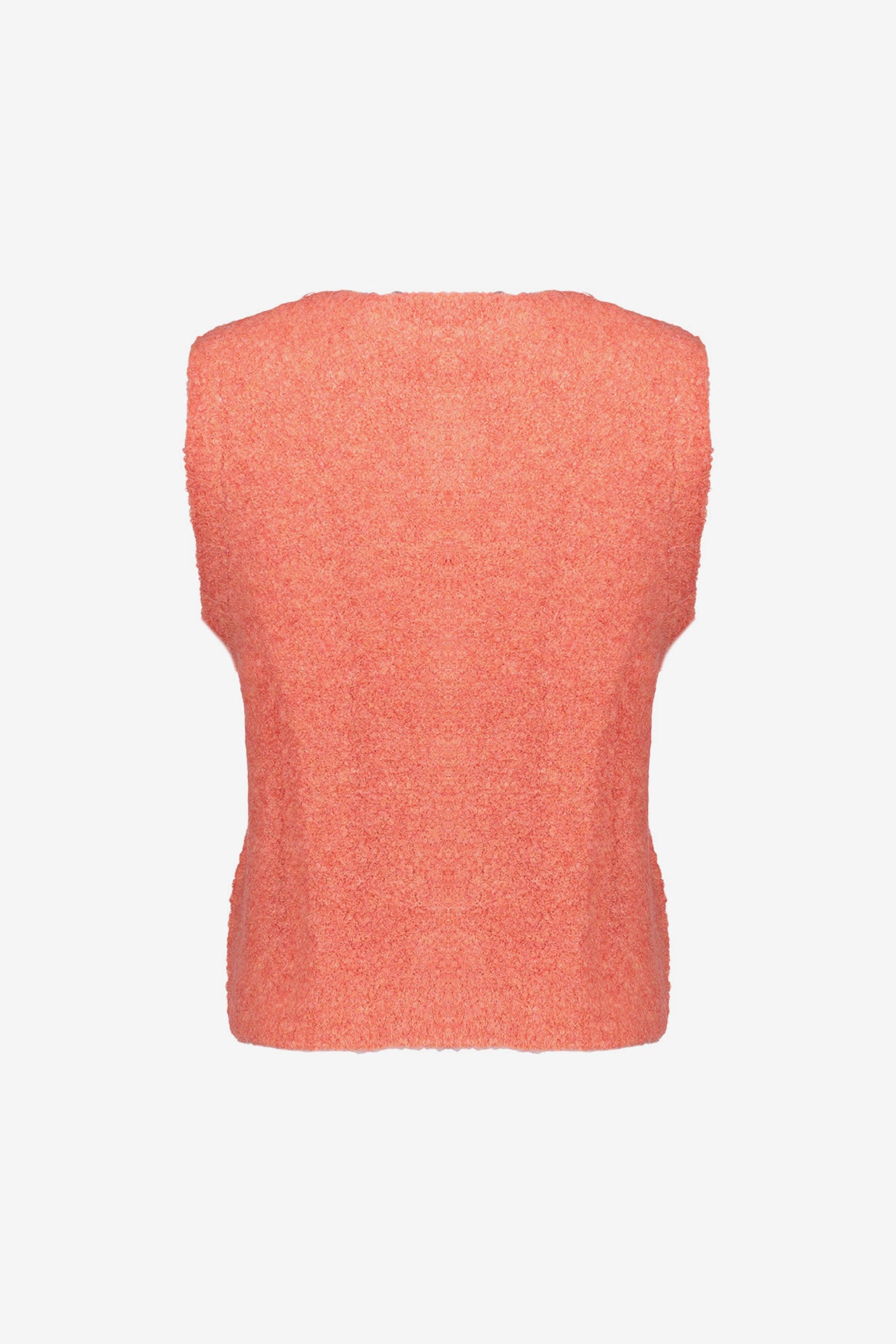 Geisha dames boucle gilet met opvallende knopen