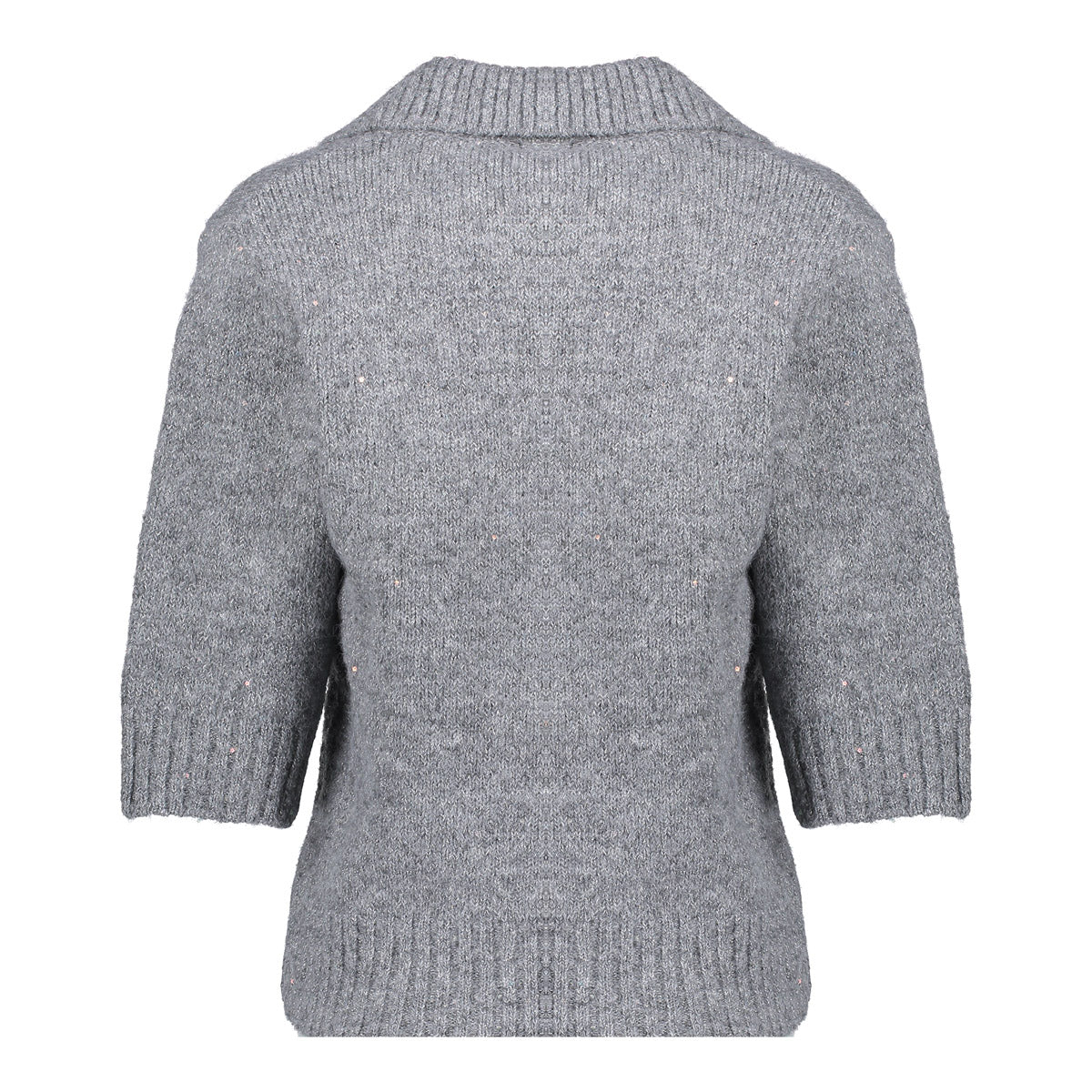 Geisha dames pullover met korte mouwen en lurex