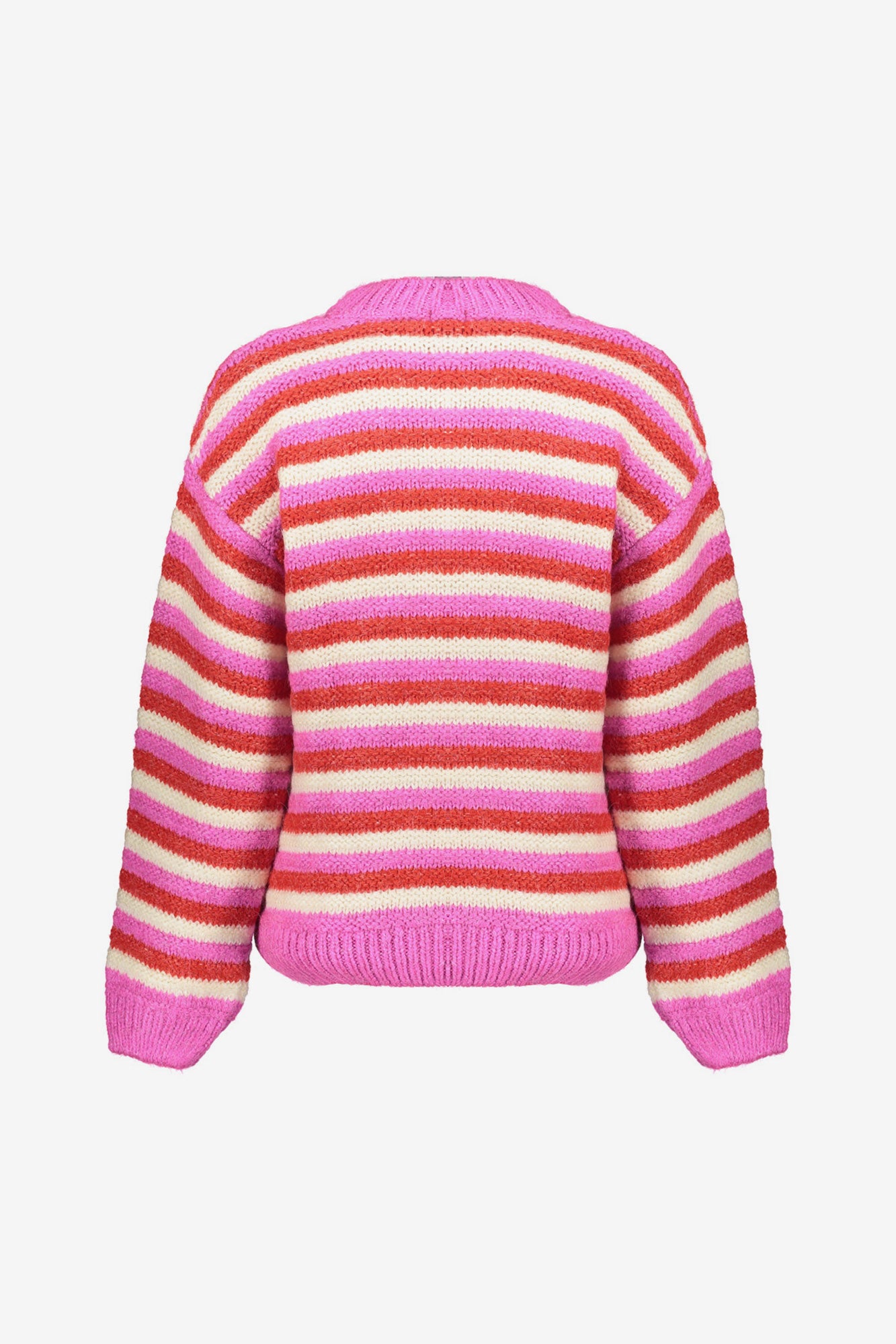 Geisha dames multi color trui met strepen