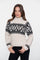 Geisha dames gebreide trui met nordic print