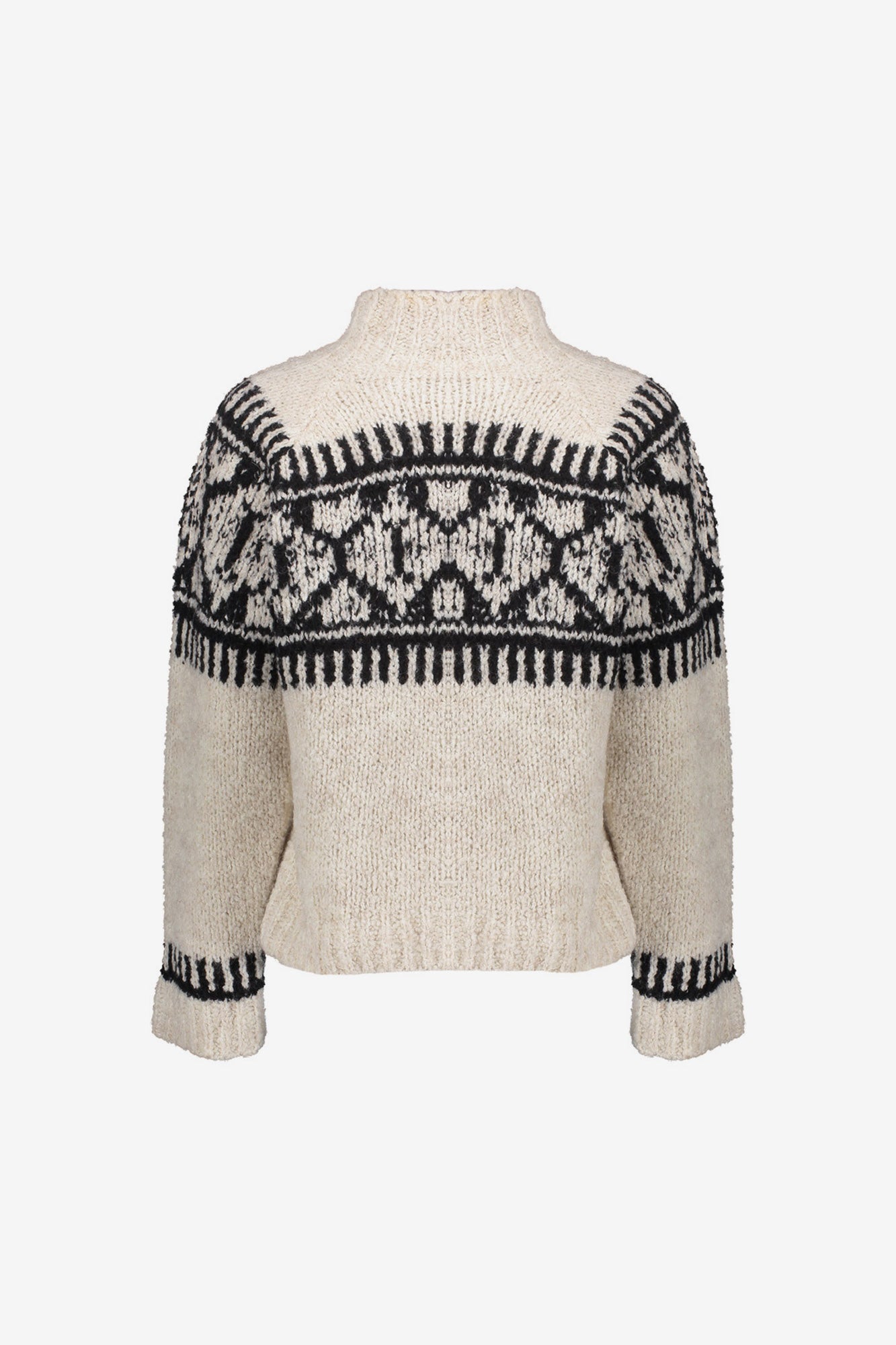 Geisha dames gebreide trui met nordic print