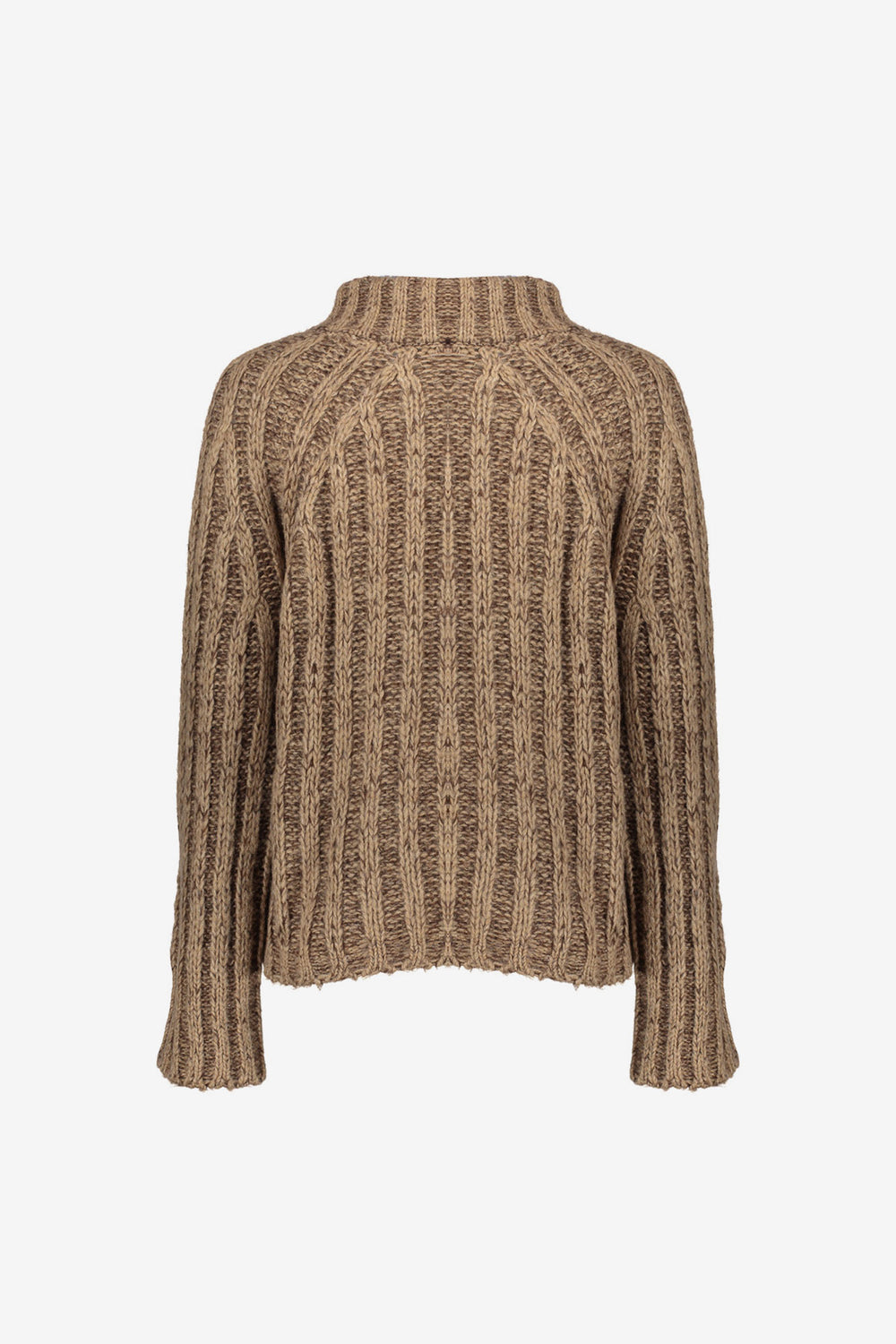 Geisha dames melange pullover met opstaande kraag