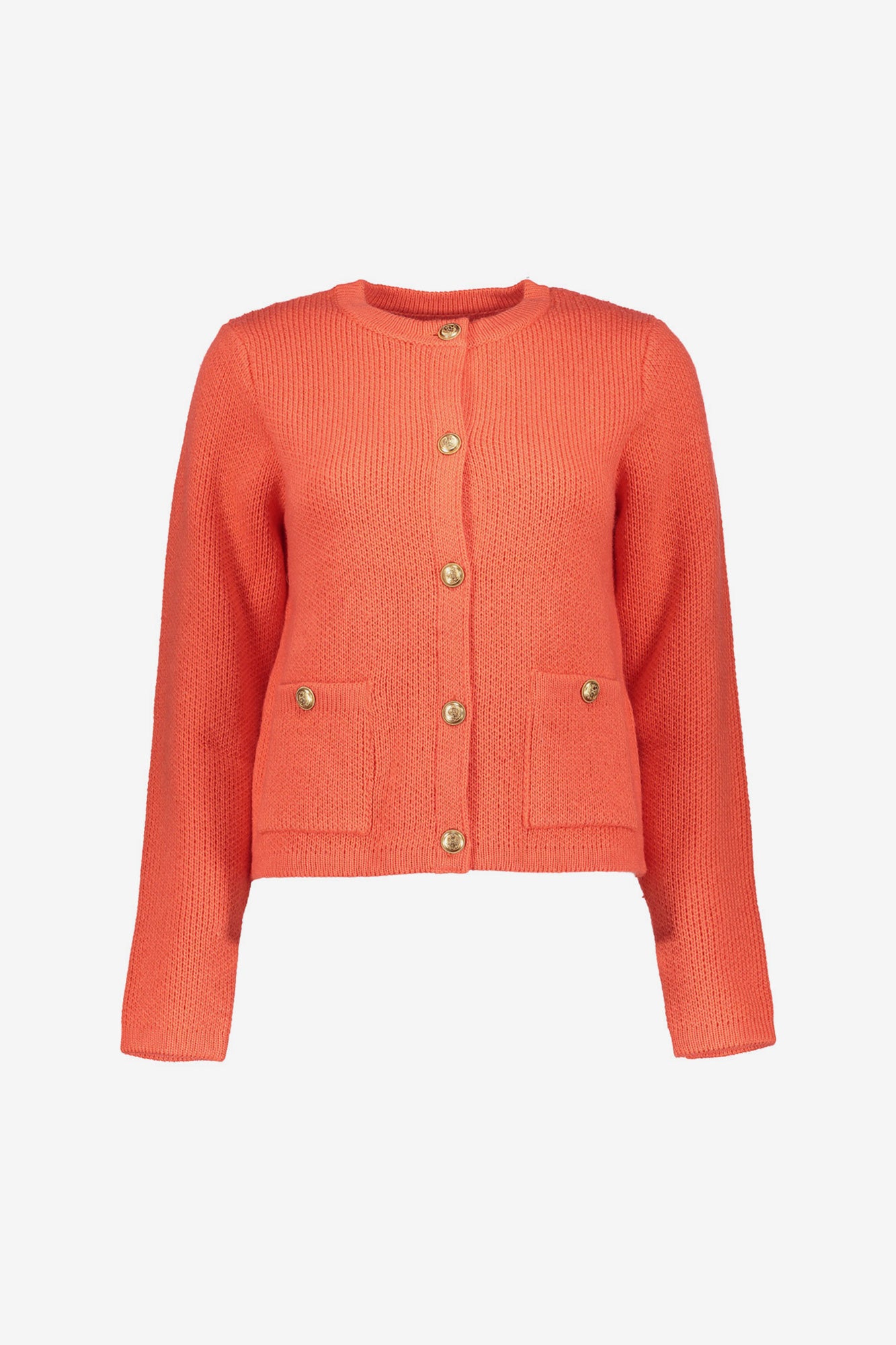 Geisha dames knit jasje met gouden knopen