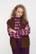 Geisha dames openvallend gebreid gilet met fluffy structuur