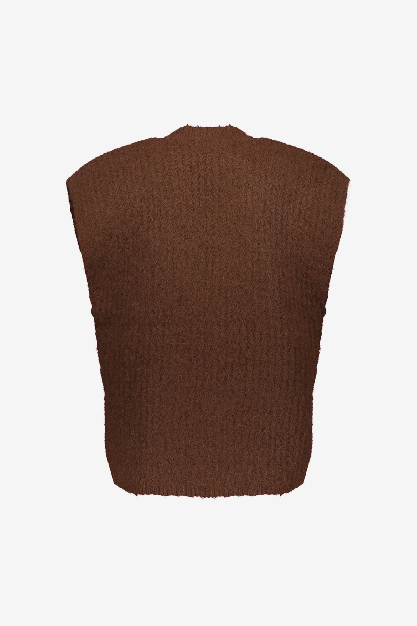 Geisha dames openvallend gebreid gilet met fluffy structuur