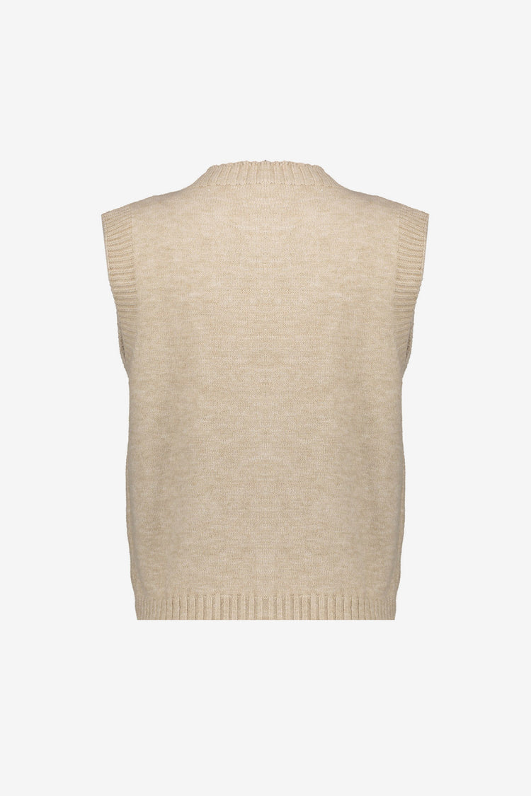 Geisha dames stijlvol knit gilet met utility details