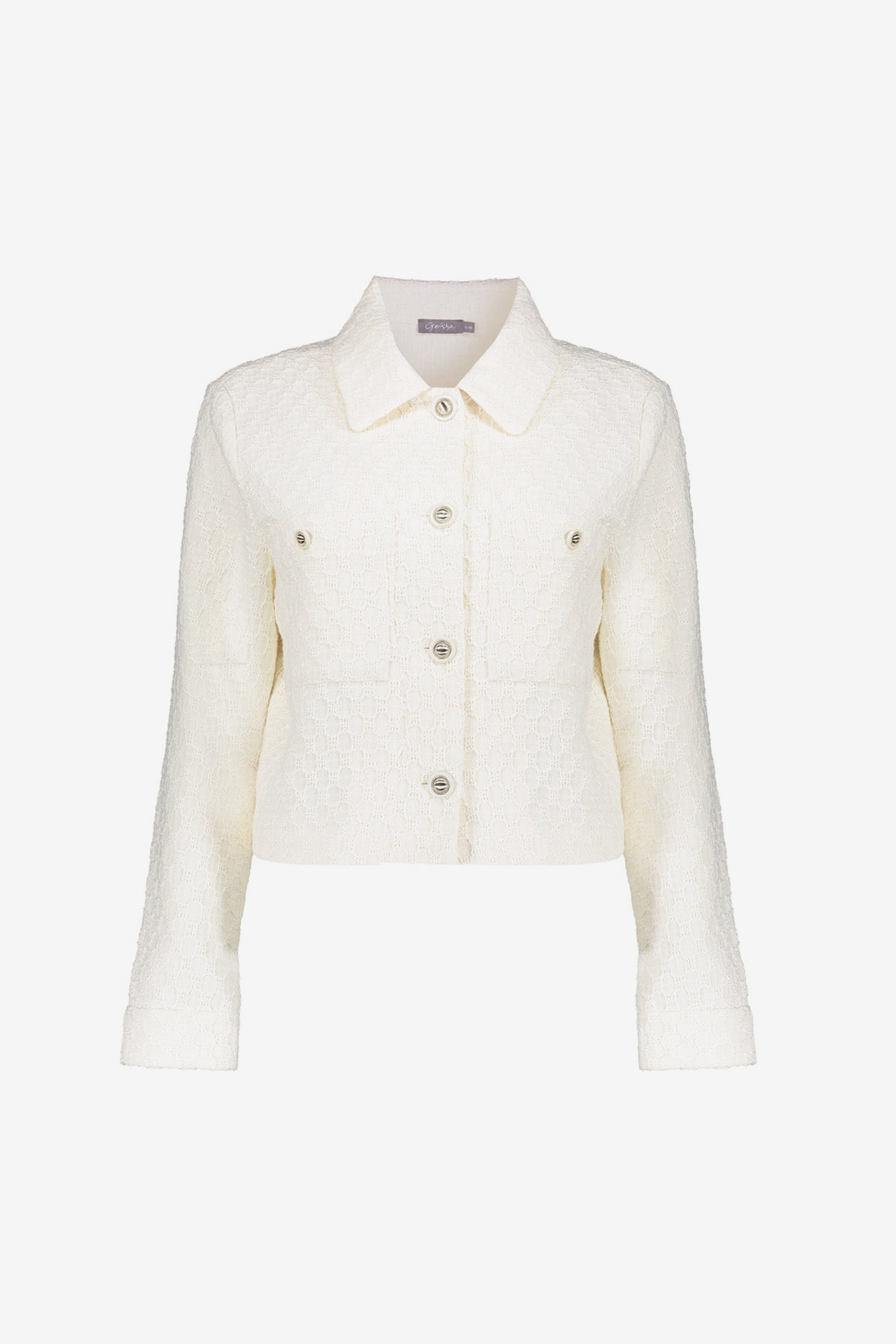Geisha Fashion dames vest in tweed met knopen
