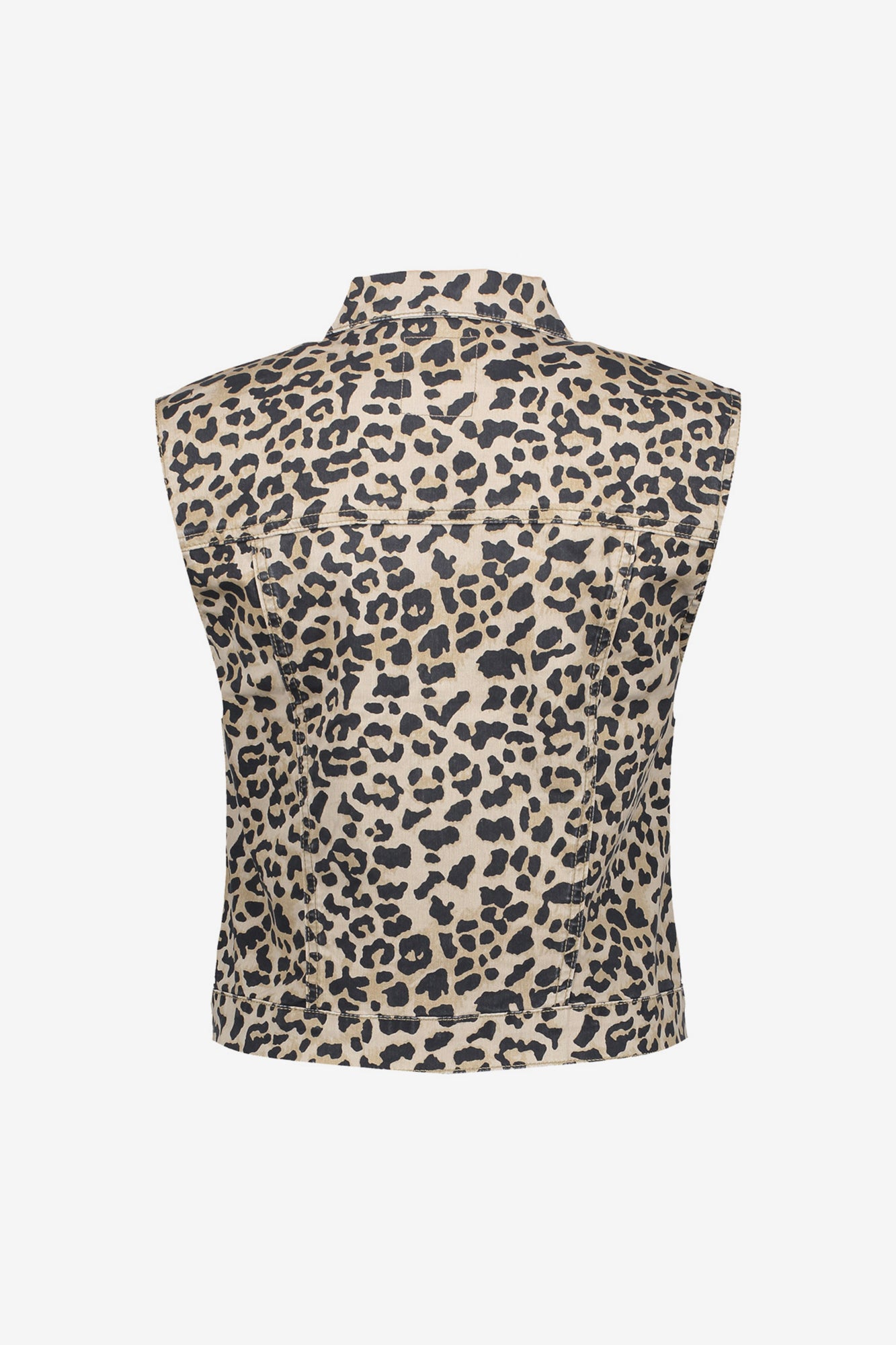 Geisha Fashion dames gilet met luipaardprint