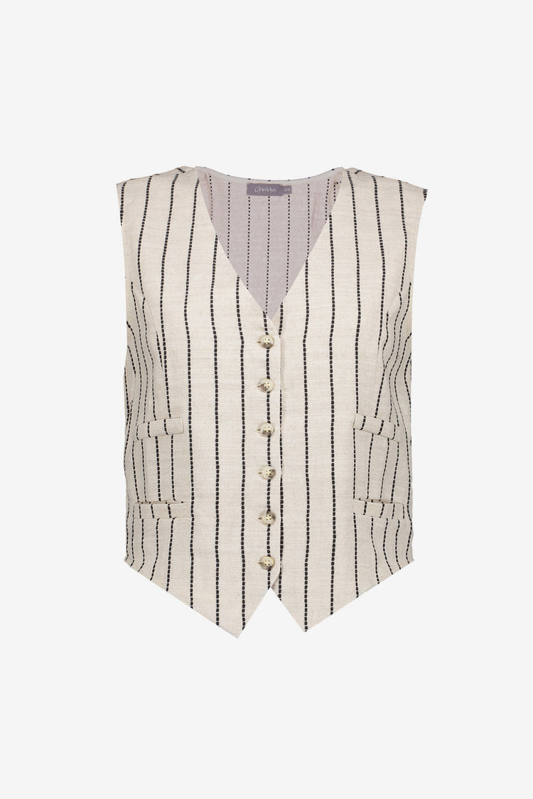 Geisha Fashion dames gestreept gilet