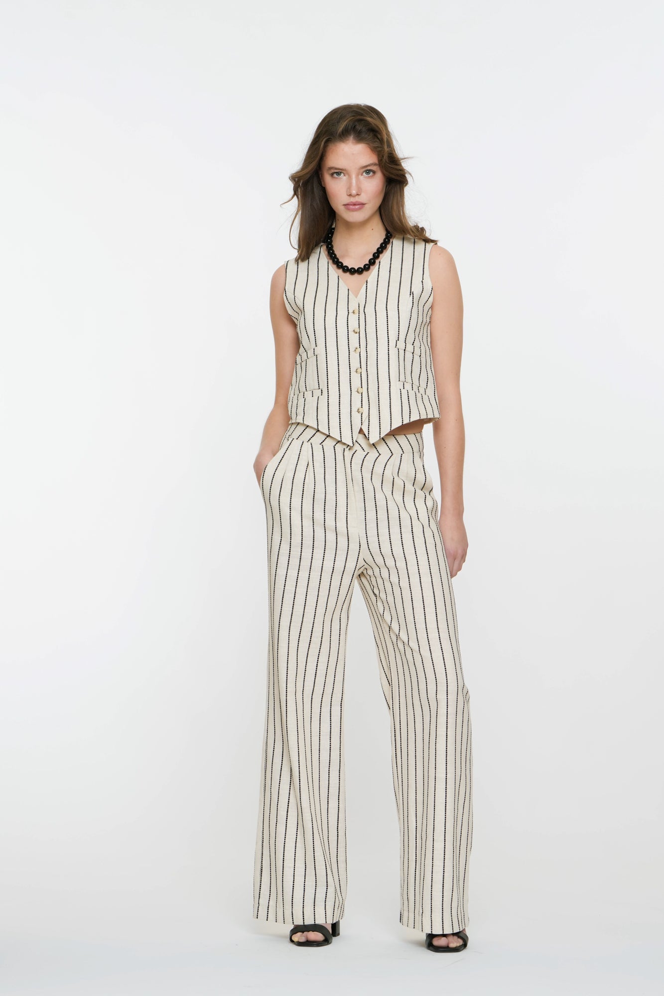 Geisha Fashion dames gestreept gilet