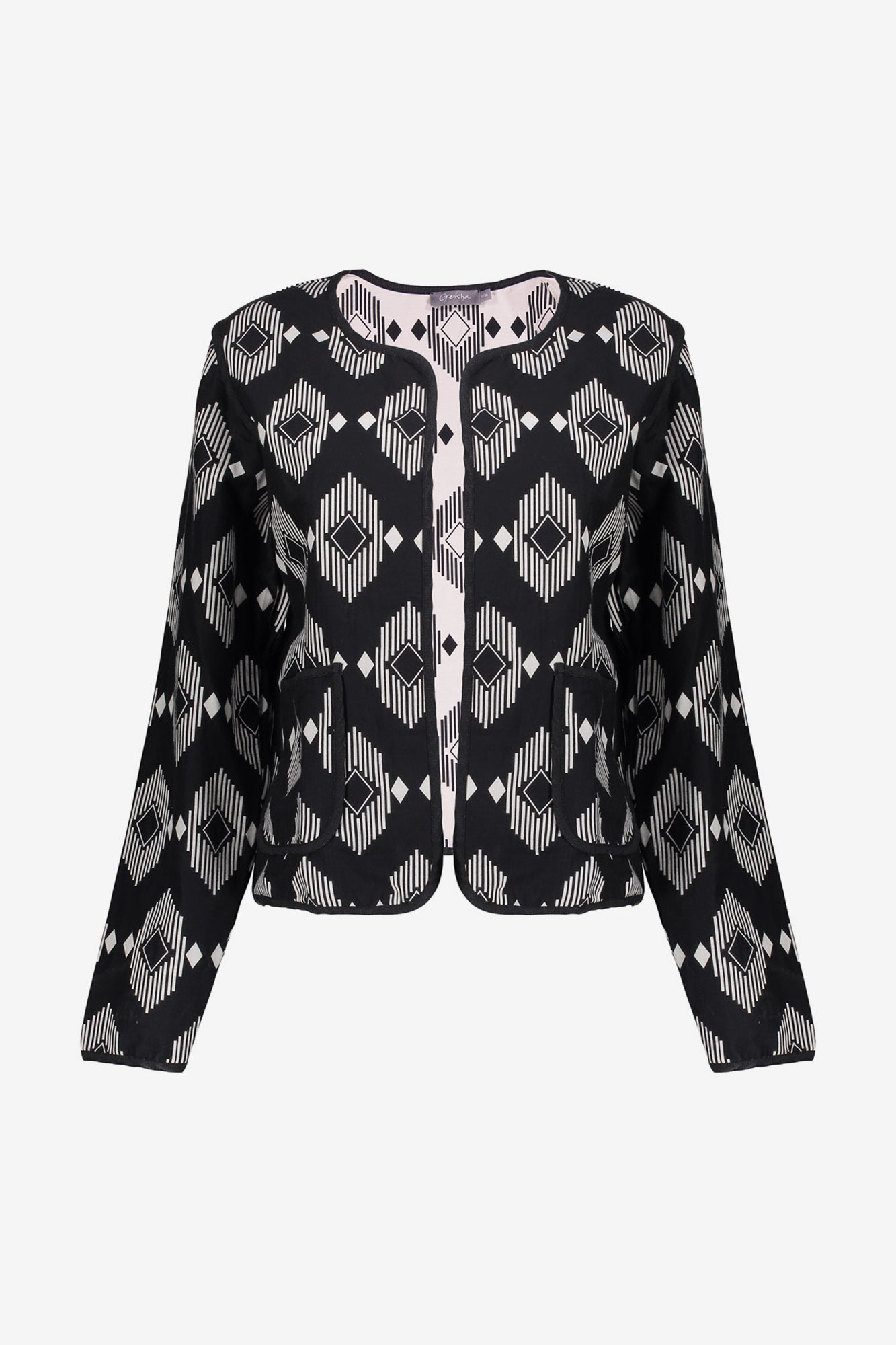 Geisha Fashion dames cardigan met grafisch patroon
