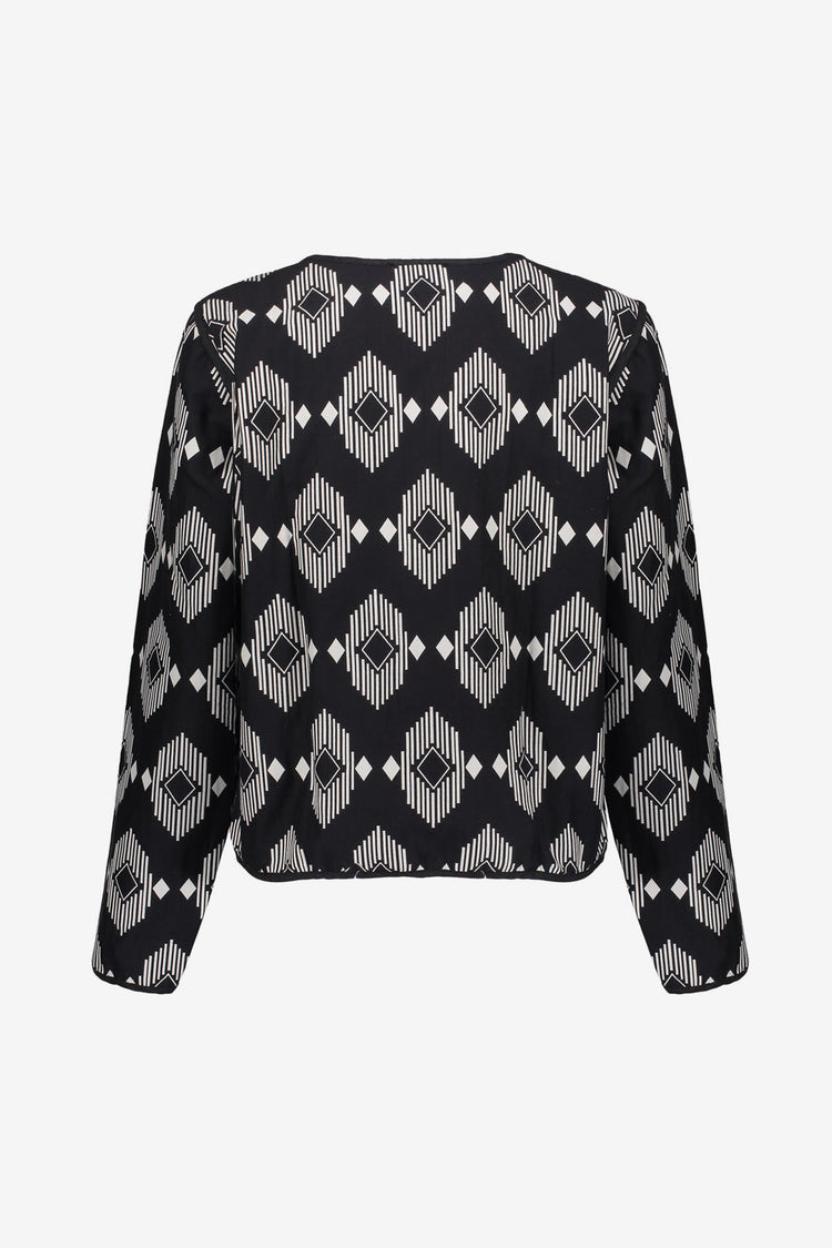 Geisha Fashion dames cardigan met grafisch patroon