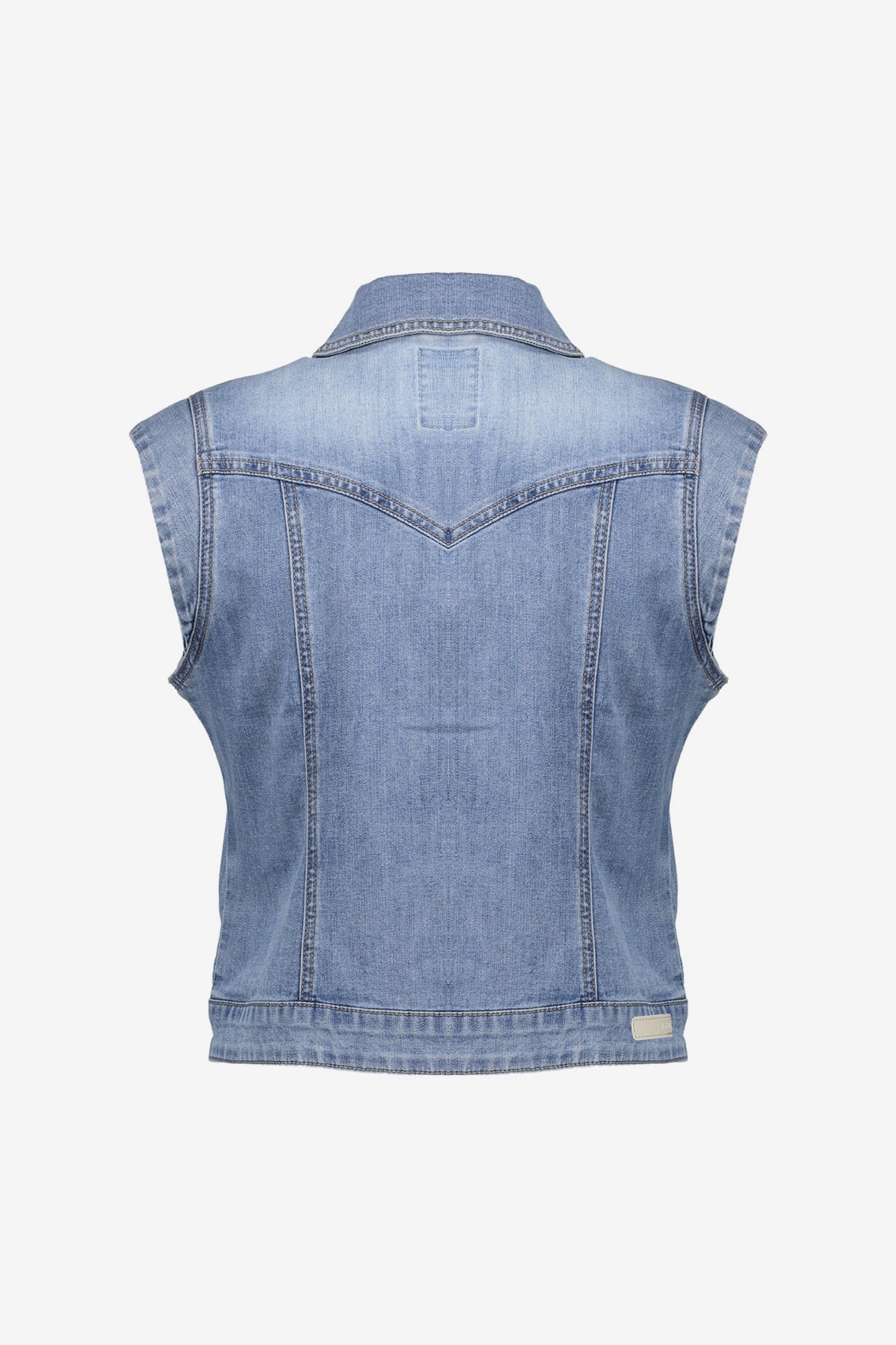 Geisha dames denim cropped singlet