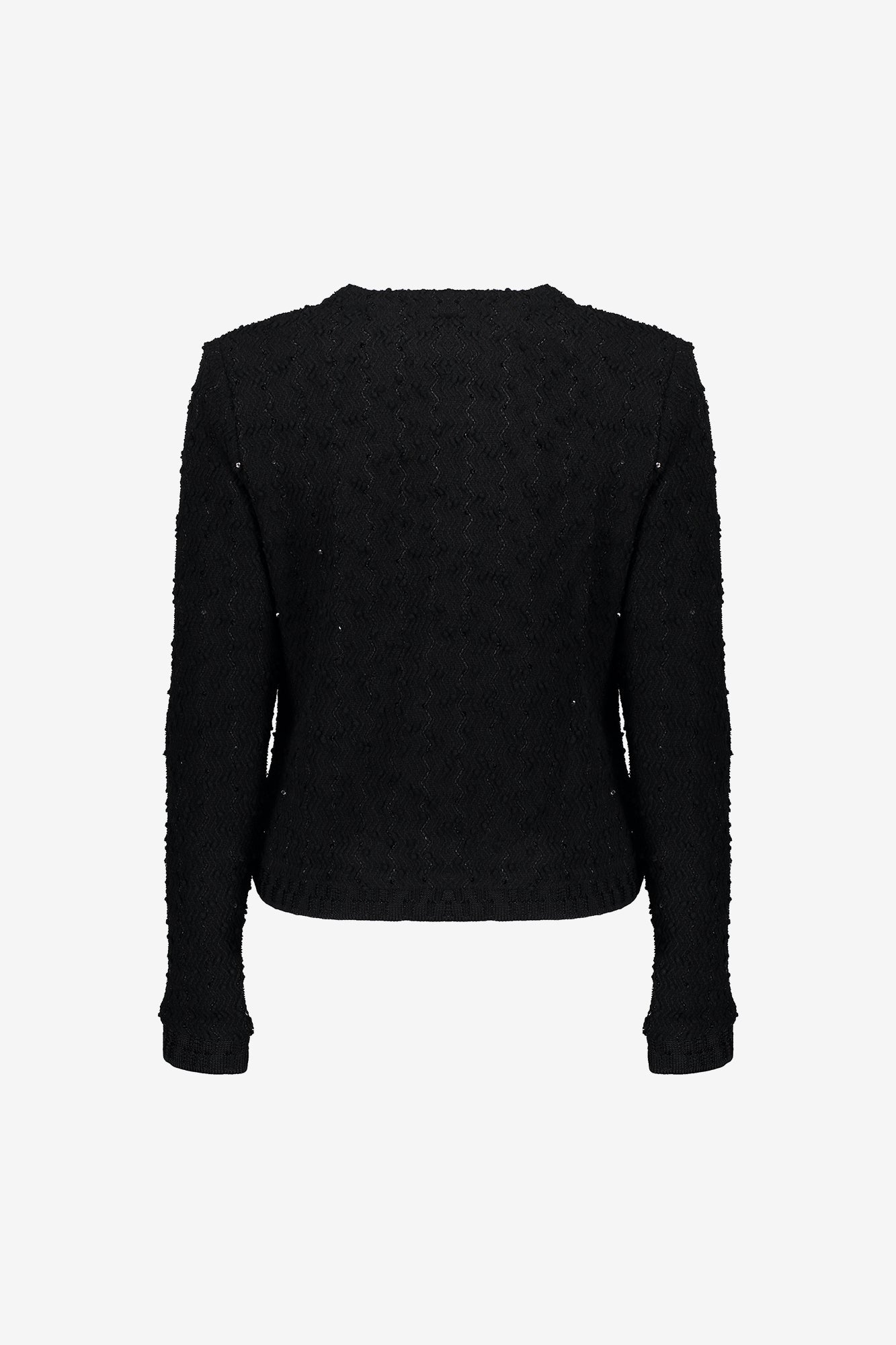 Geisha dames boucle vest met sierlijke knopen