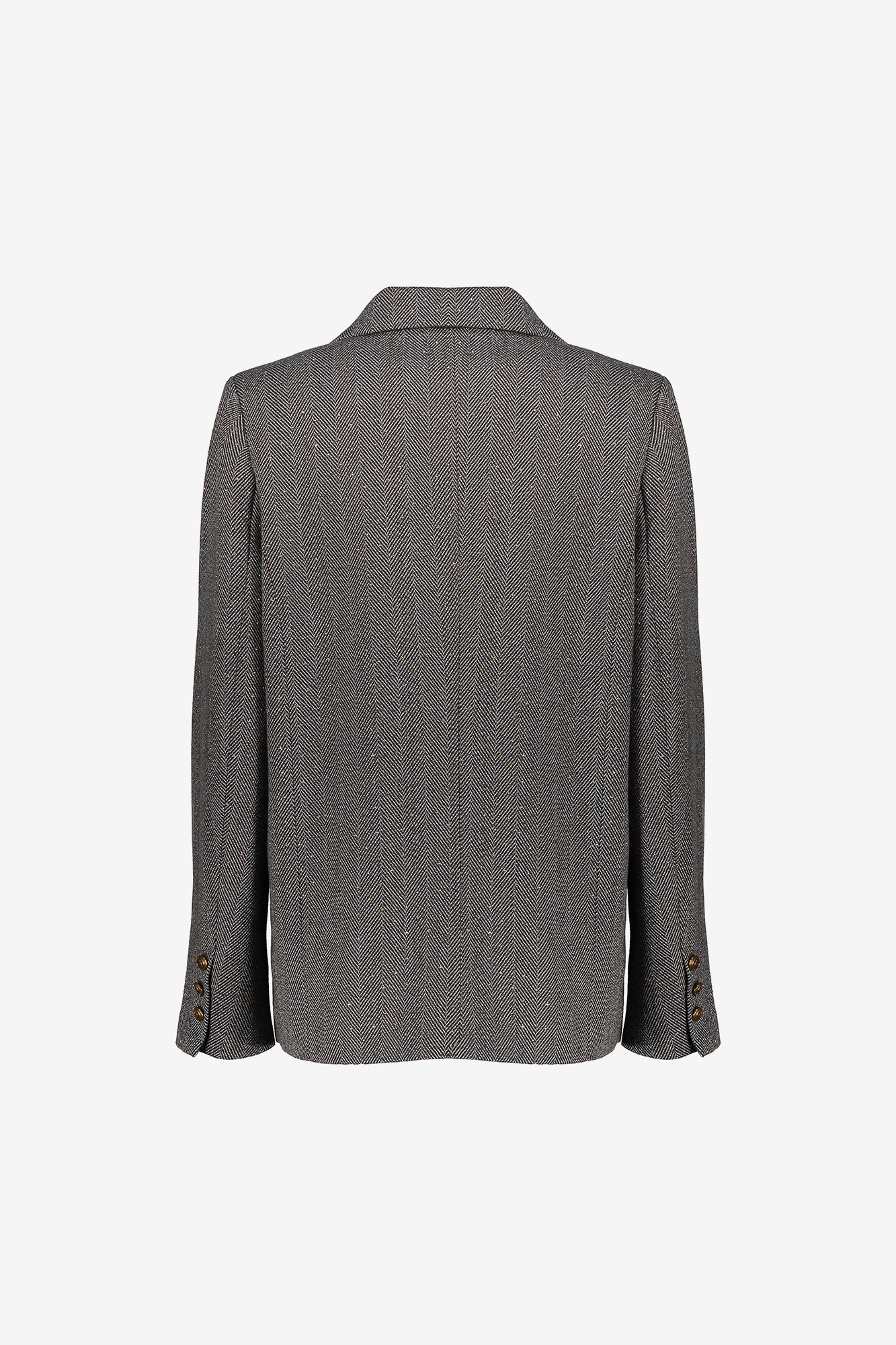 Geisha dames herringbone blazer en rhinestones