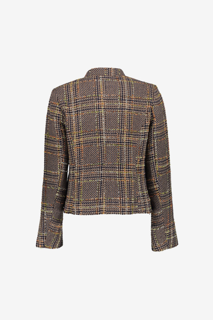 Geisha dames multi-color tweed jasje