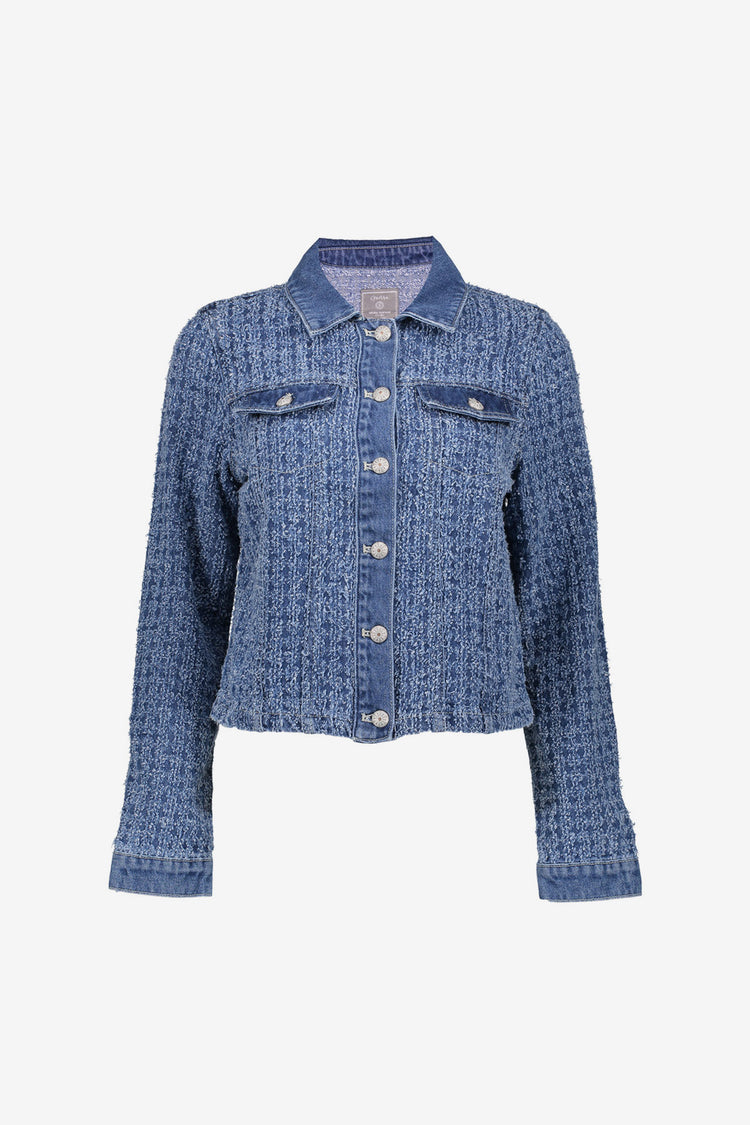 Geisha dames boucle denim jacket