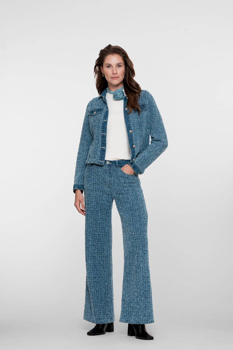 Geisha dames boucle denim jacket
