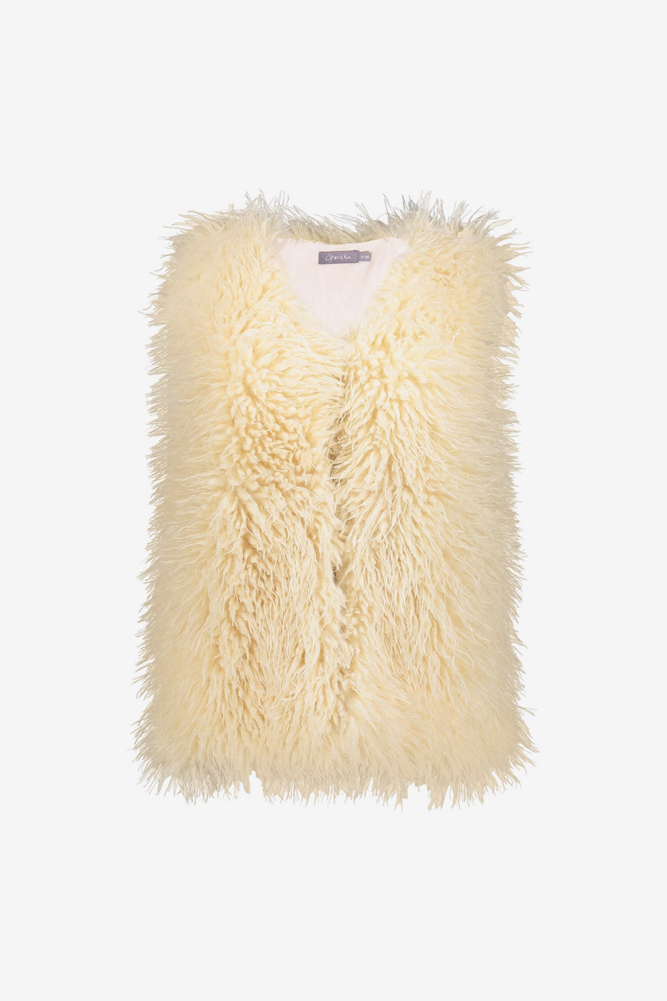 Geisha dames faux furry gilet