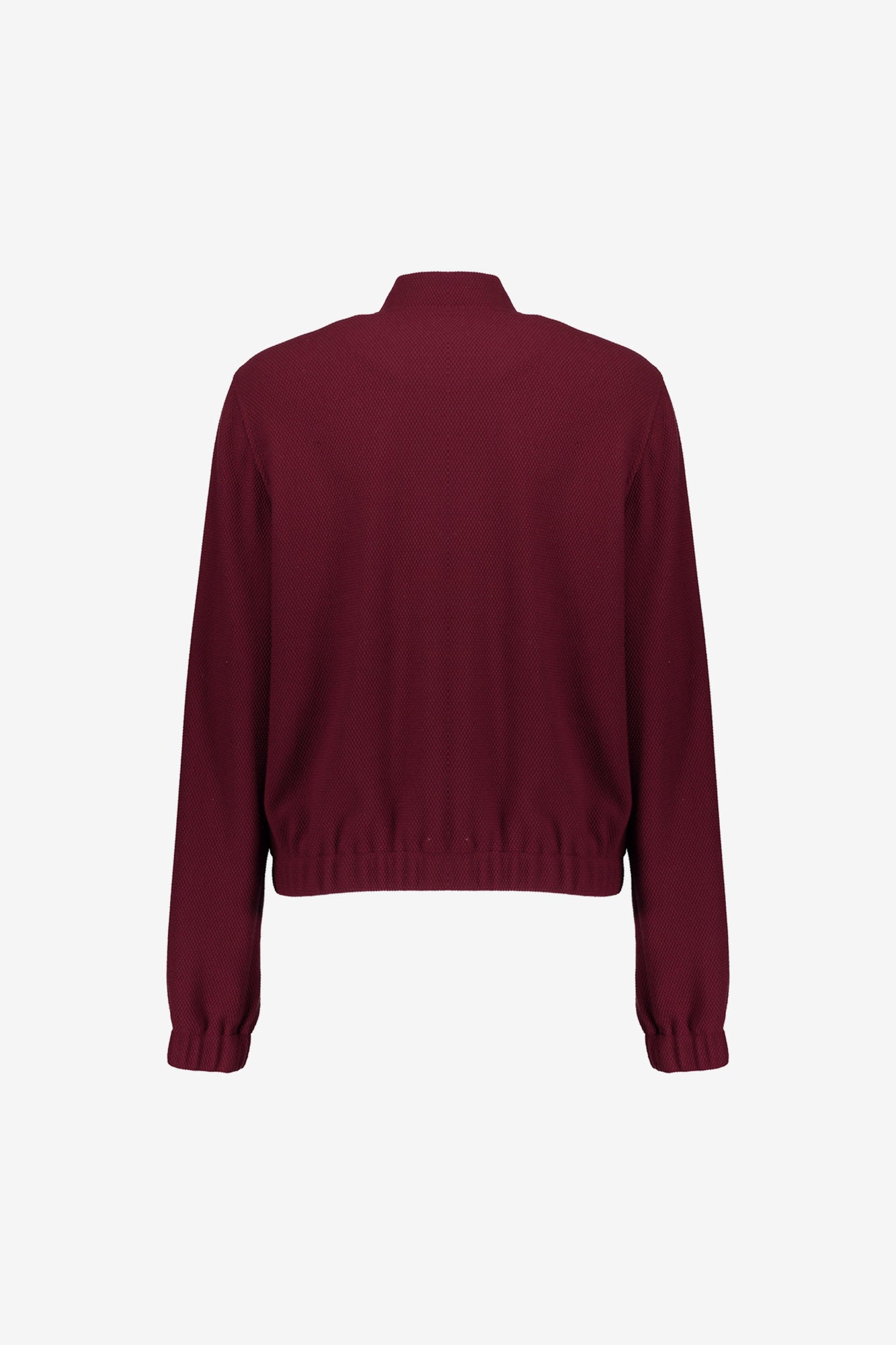 Geisha dames bomber jacket met rits en honeycomb structuur