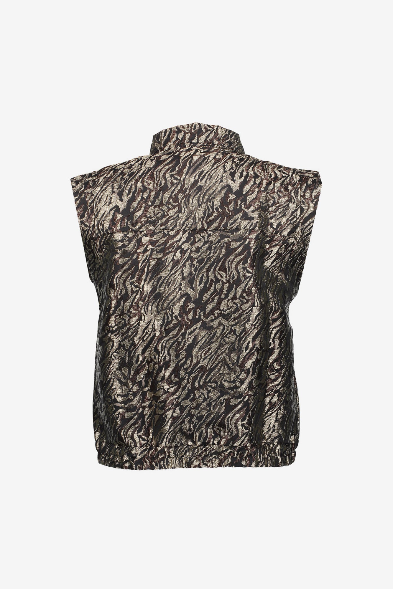 Geisha dames gilet met zebraprint
