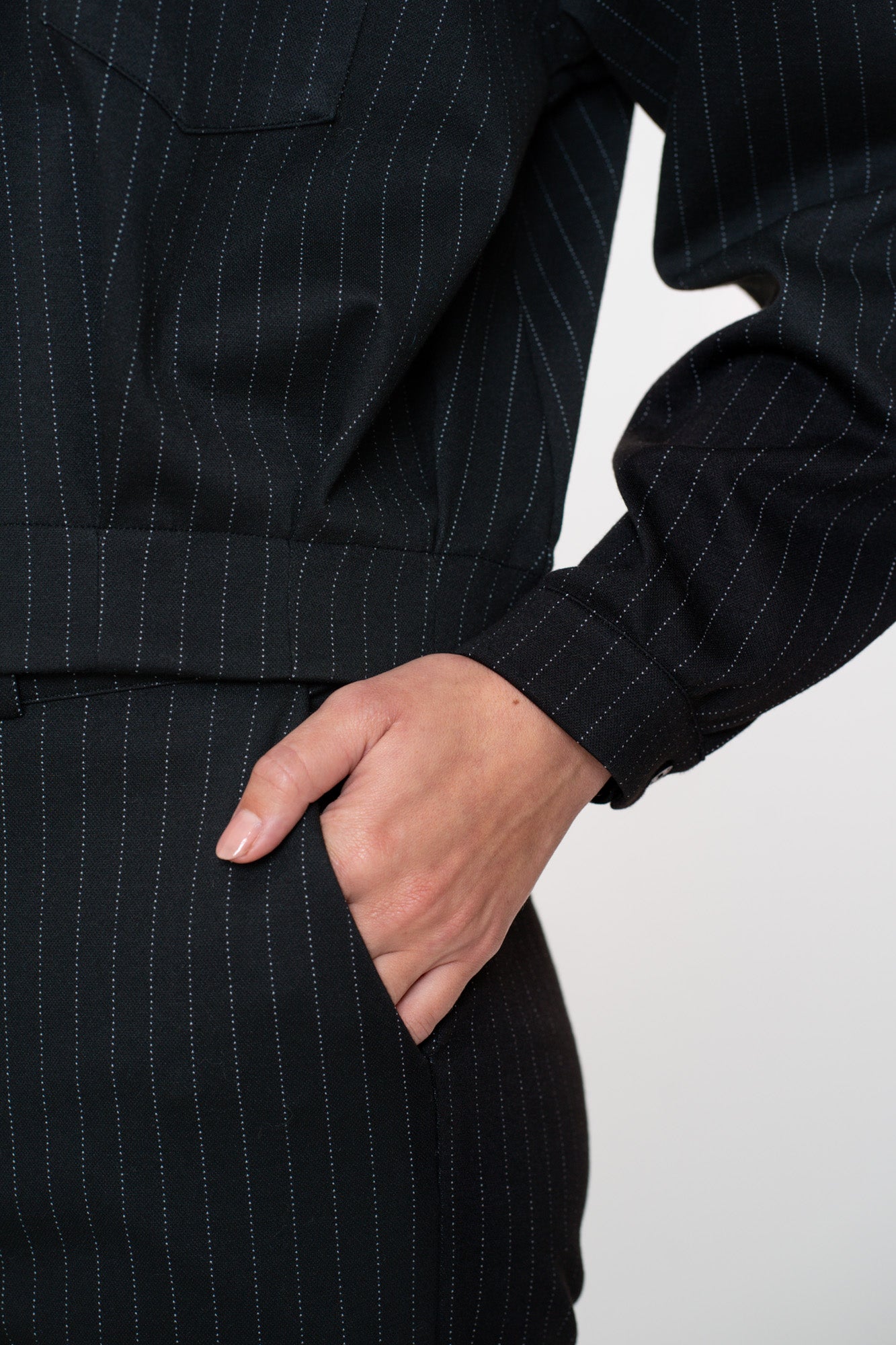 Geisha dames jacket met pinstripe