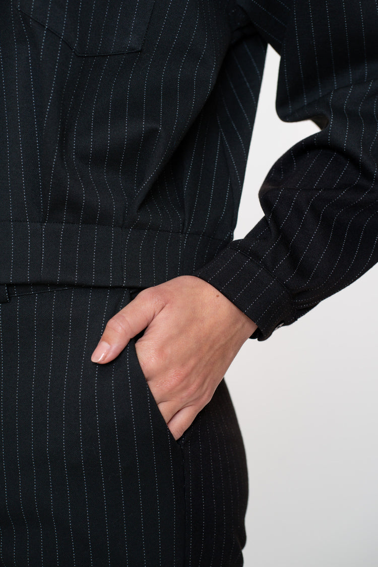 Geisha dames jacket met pinstripe