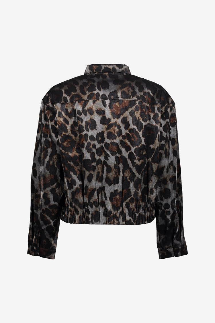 Geisha dames jacket met leopard print